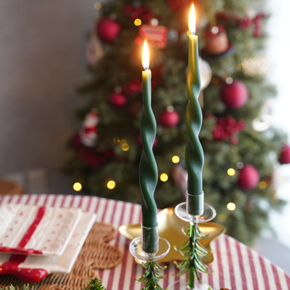 ガラスツリー キャンドルホルダー L