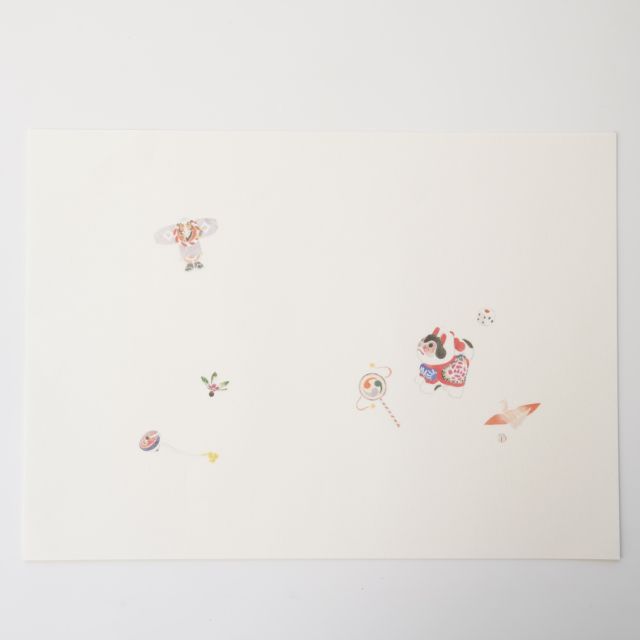 【11月中お届け】お正月あそび　ランチョンマット