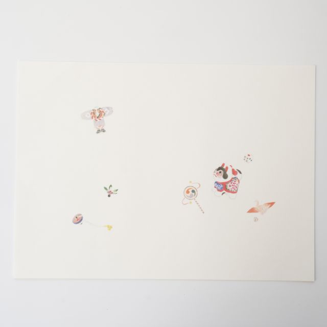 【11月中お届け】お正月あそび　ランチョンマット