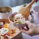 【陶器市】ピンク（渕金）蓮型小鉢/鍋取り鉢　FOURGRACEオリジナル 10枚目のサムネイル