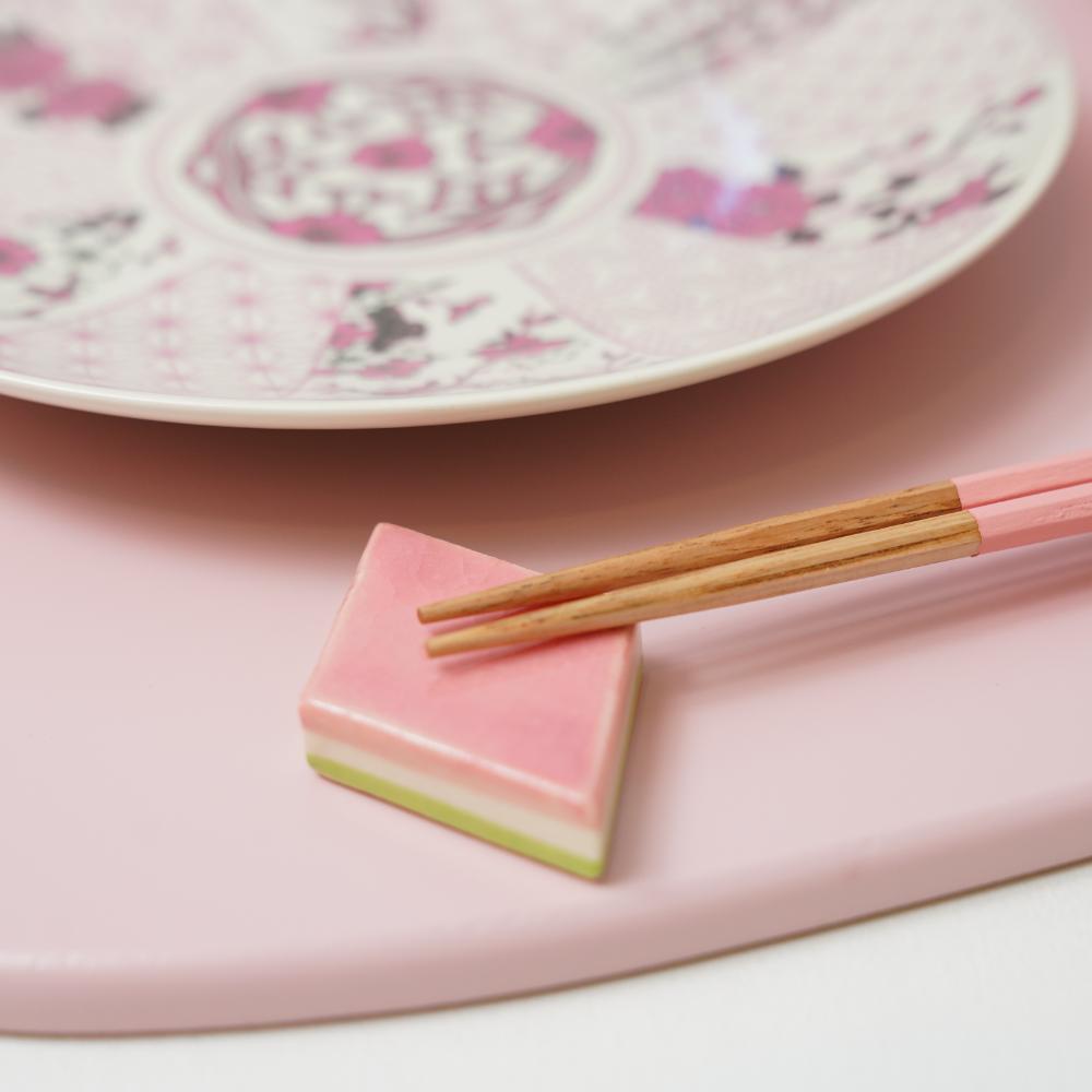 京焼 菱餅お箸置き 2点セット