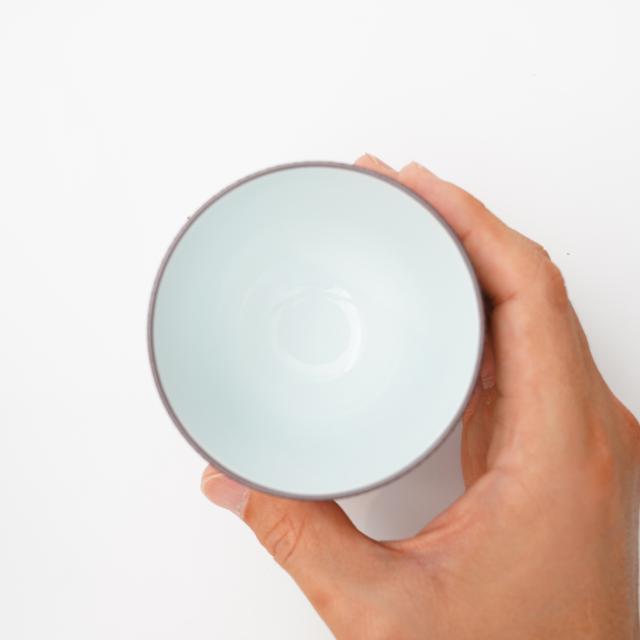 福十草　湯呑　赤