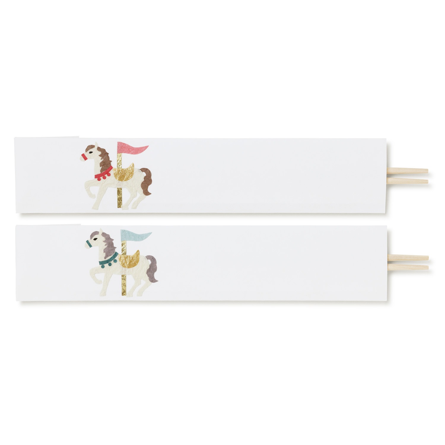 手作り和紙　干支午箸包み　2膳入