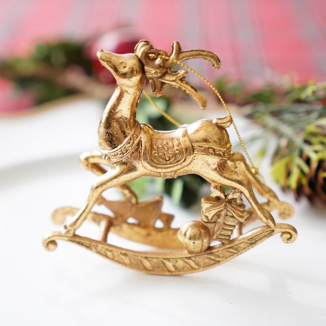 スワロフスキー ロッキングクリスマスツリー＆トナカイ SWAROVSKI