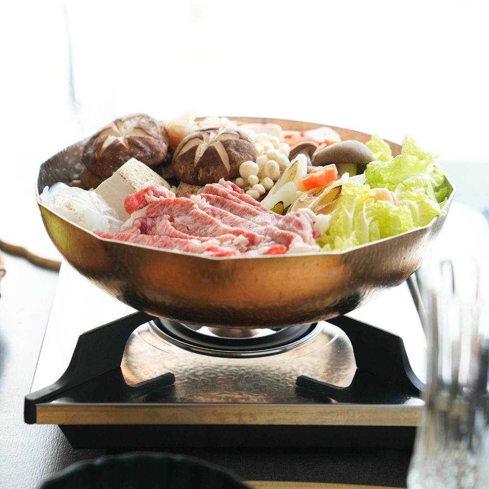 【期間限定割引/11月お届け】ステンレス製お鍋(大) 雪 φ29cm 外銅 お鍋