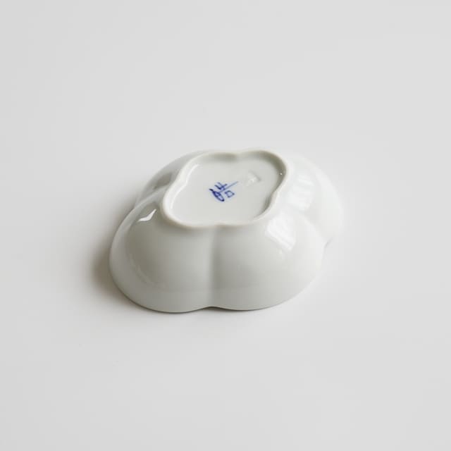 有田焼　渕線（赤絵）木瓜小付