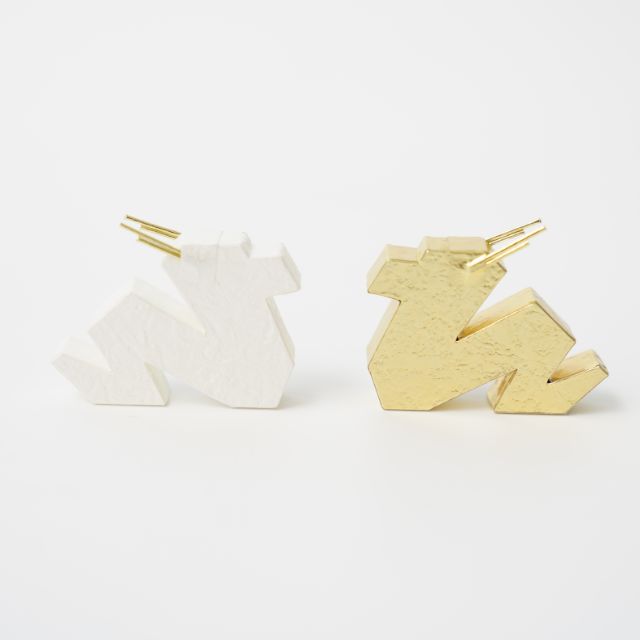 十二支　置きかざり　たつ　金銀２色セット