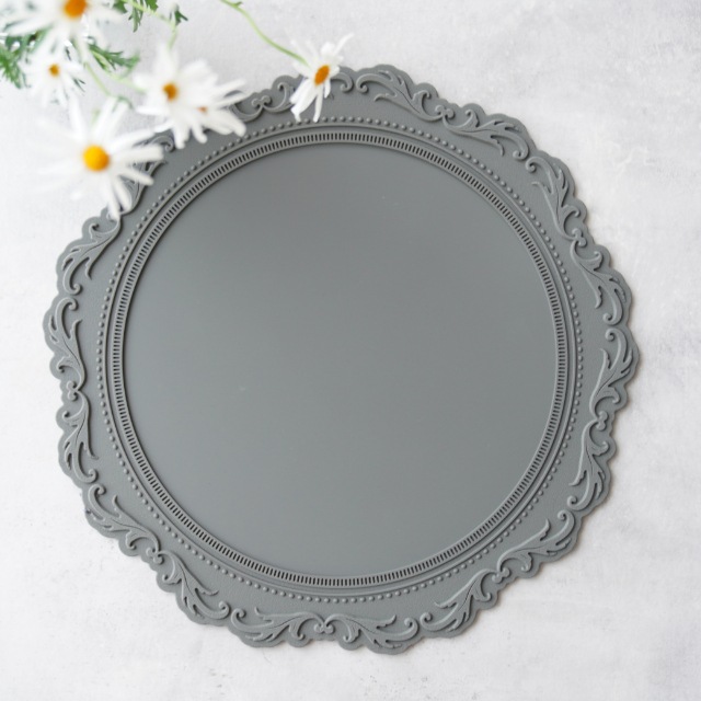 シリコンレリーフ ランチョンマット グレー ｜ 四季折々のおしゃれな和