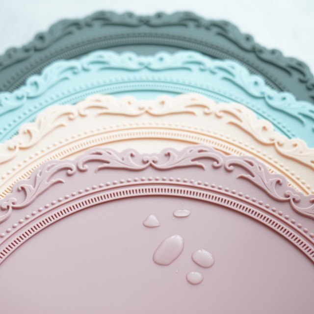 シリコンレリーフ　ランチョンマット　グレー