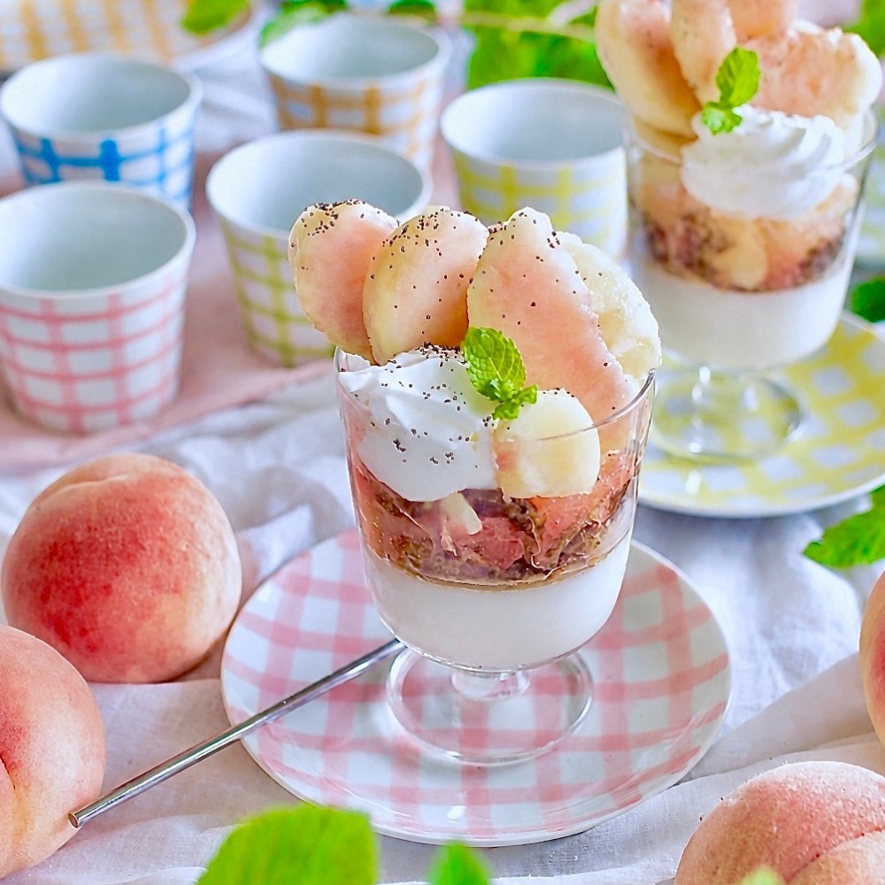 ギンガム 5号皿 ピンク｜ 四季折々のおしゃれな和食器通販サイト