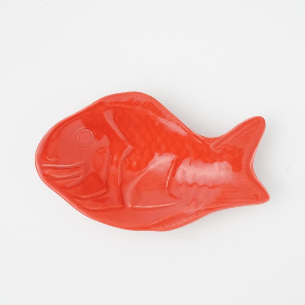 ニッポン 鯛 おてもと皿 赤 ｜ 四季折々のおしゃれな和食器通販サイト