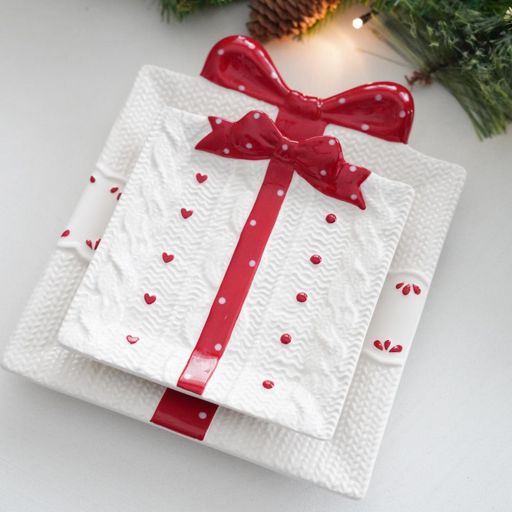 レッドリボン プレゼントプレート　M