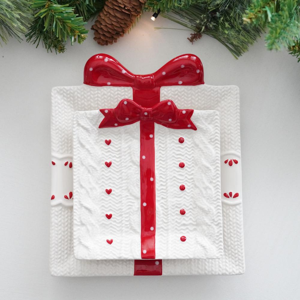 レッドリボン プレゼントプレート　M