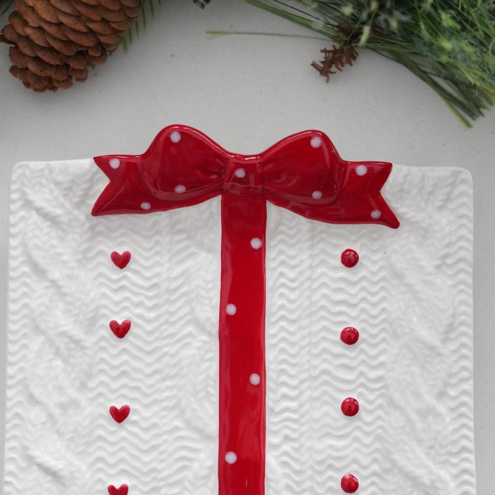 レッドリボン プレゼントプレート　M