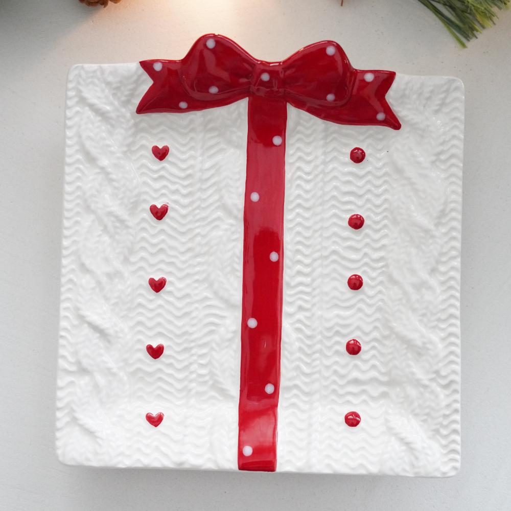 レッドリボン プレゼントプレート　M