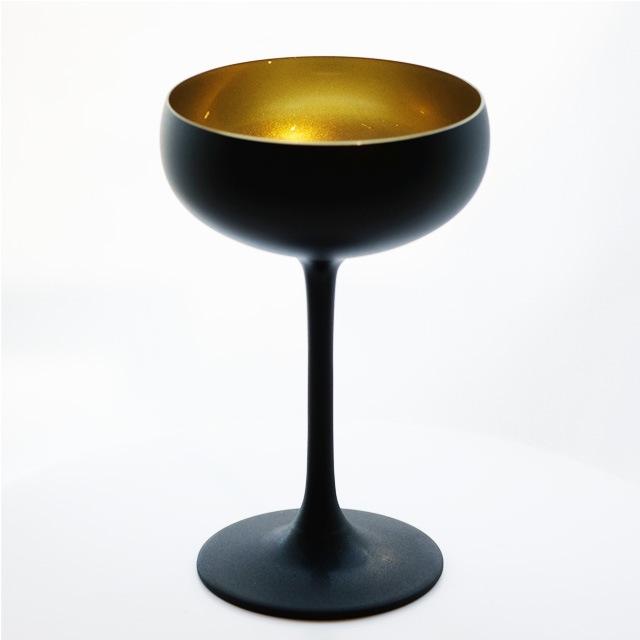 ドイツ製　ソーサー　マットブラック×ゴールド　