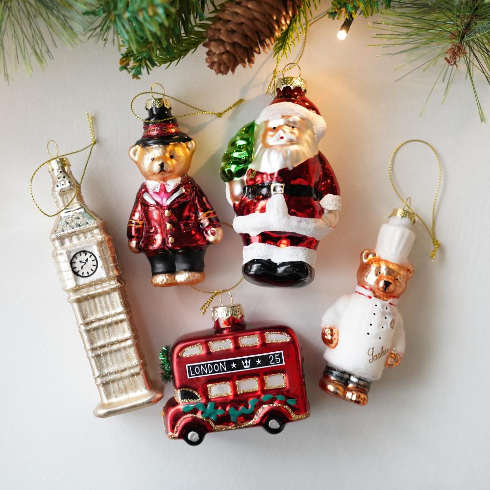 5点セット】ロンドンモチーフ クリスマス オーナメント｜ 四季折々の