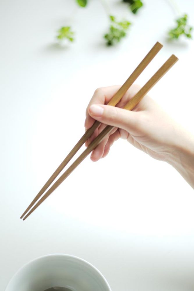 銀漆塗 ベージュ八角箸 6枚目