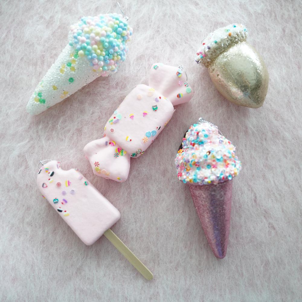 【アウトレット】【5点セット】ピンクポッピン スイーツオーナメント