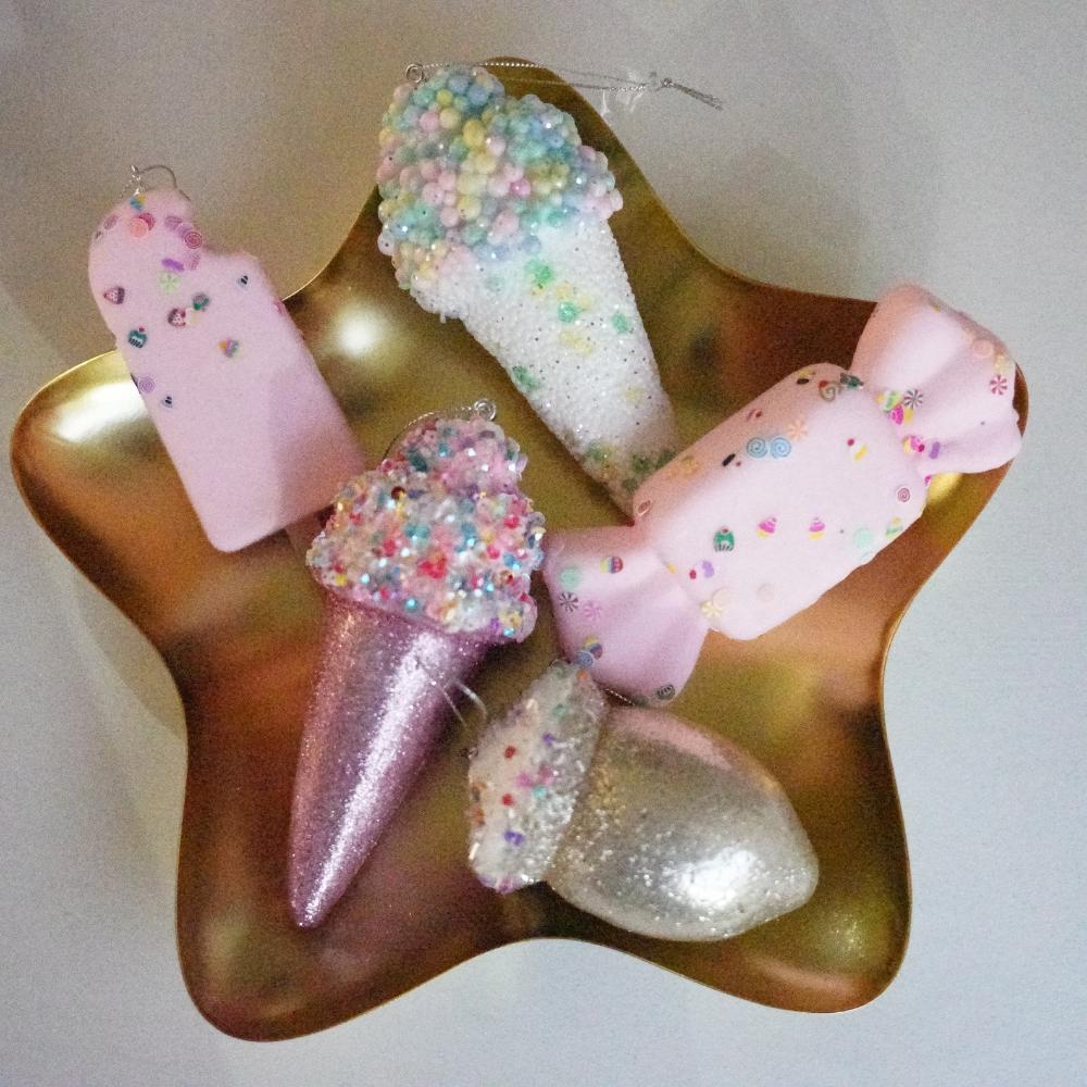 【アウトレット】【5点セット】ピンクポッピン スイーツオーナメント