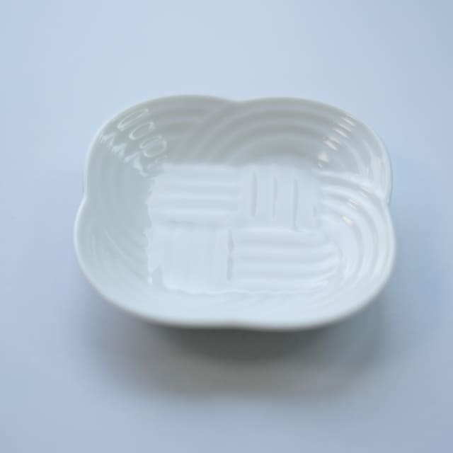 結 9cm 豆皿 白