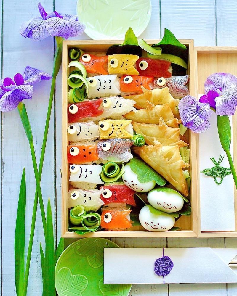 白木料理箱　二段トレイタイプ