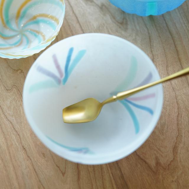 青森びいどろ　花火(ブルー)