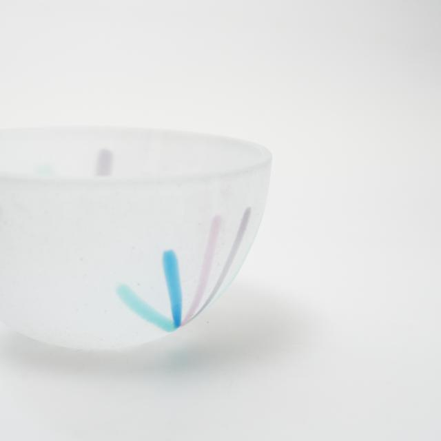 青森びいどろ　花火(ブルー)