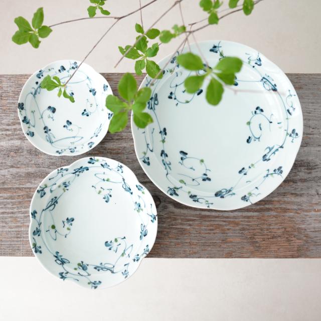 清風唐草3.5号小皿