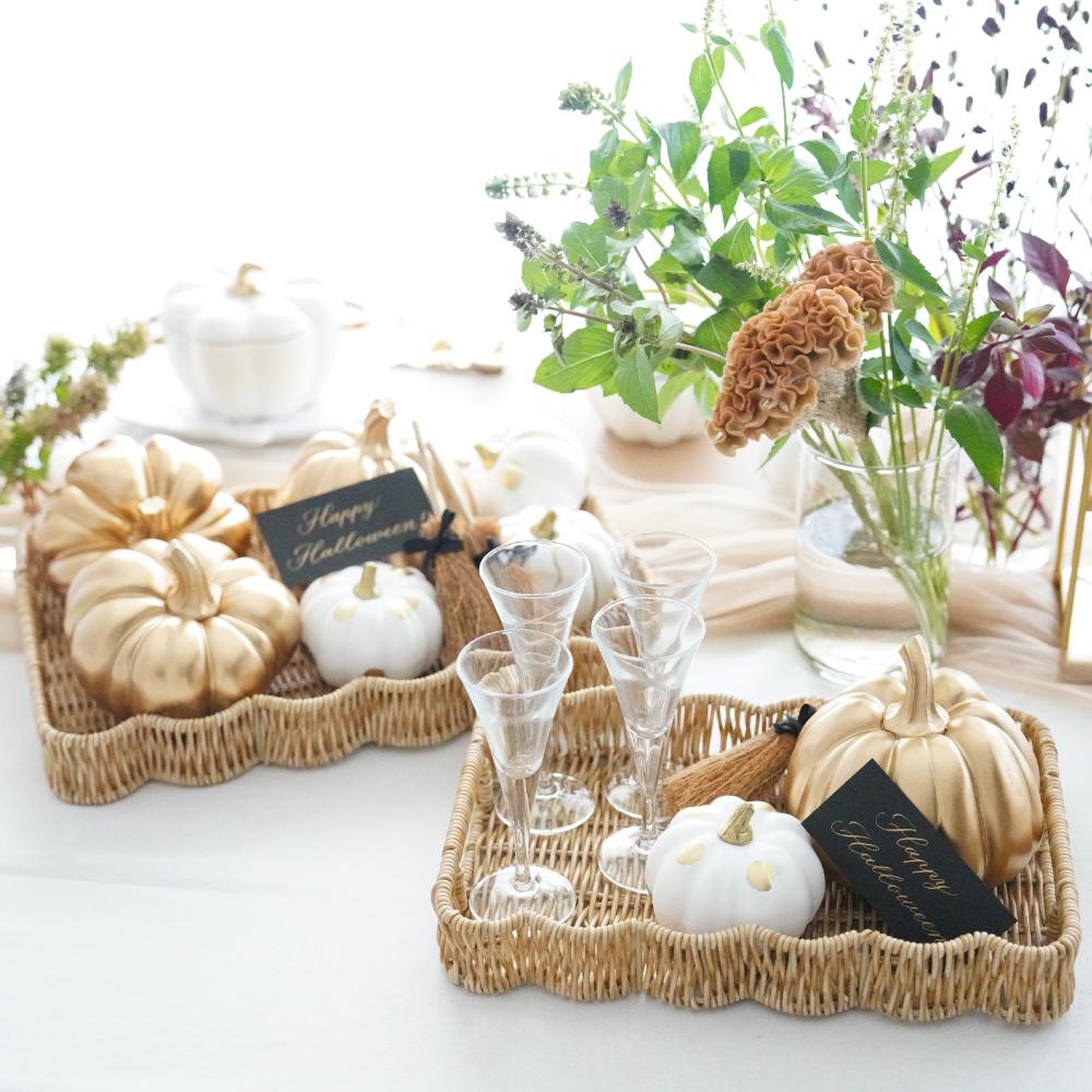 《4点セット》ゴールドライン＆ドットパンプキン FOURGRACEオリジナル