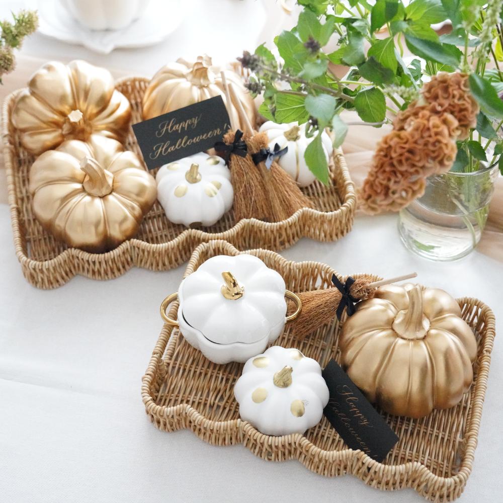 《4点セット》ゴールドライン＆ドットパンプキン FOURGRACEオリジナル