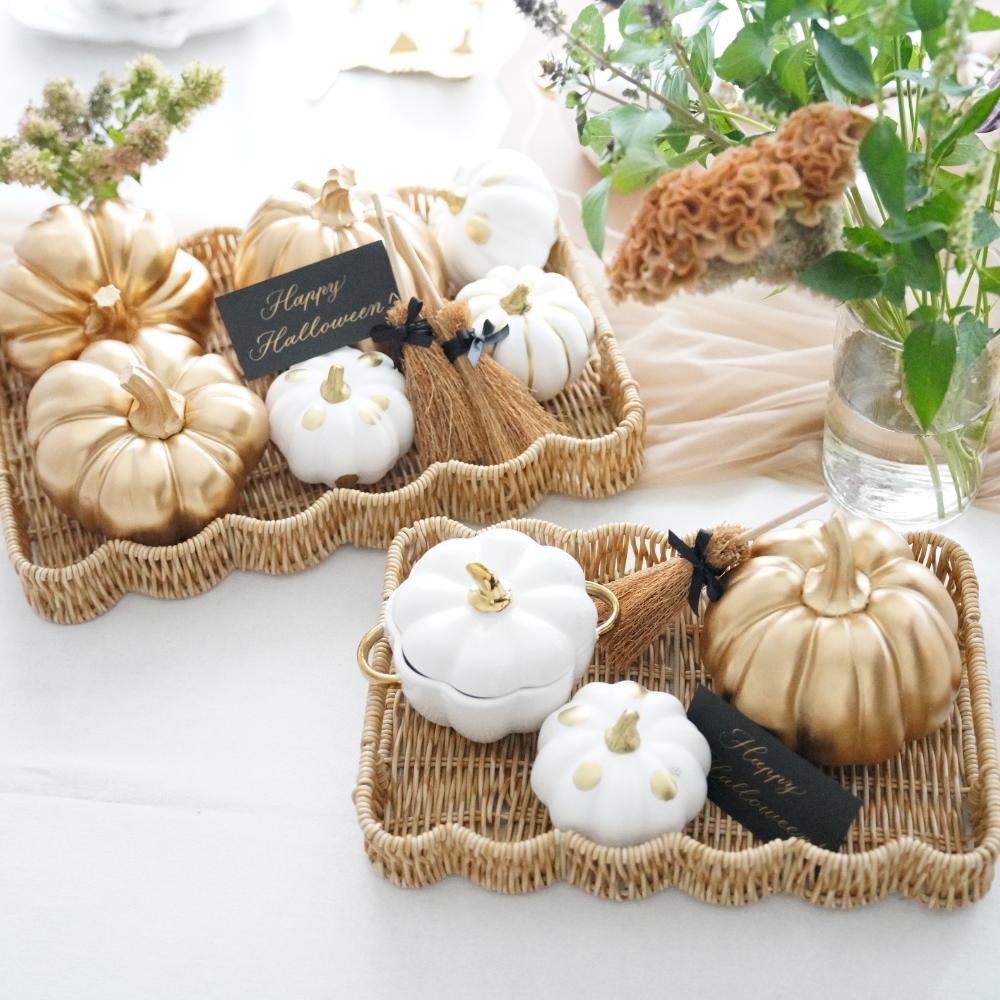 《4点セット》ゴールドライン＆ドットパンプキン FOURGRACEオリジナル