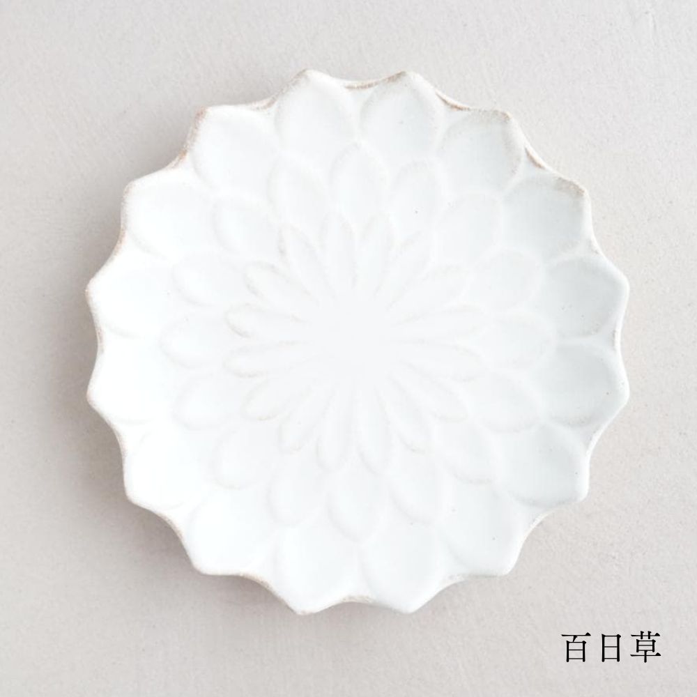 益子焼 ひなげしのお皿 kinari