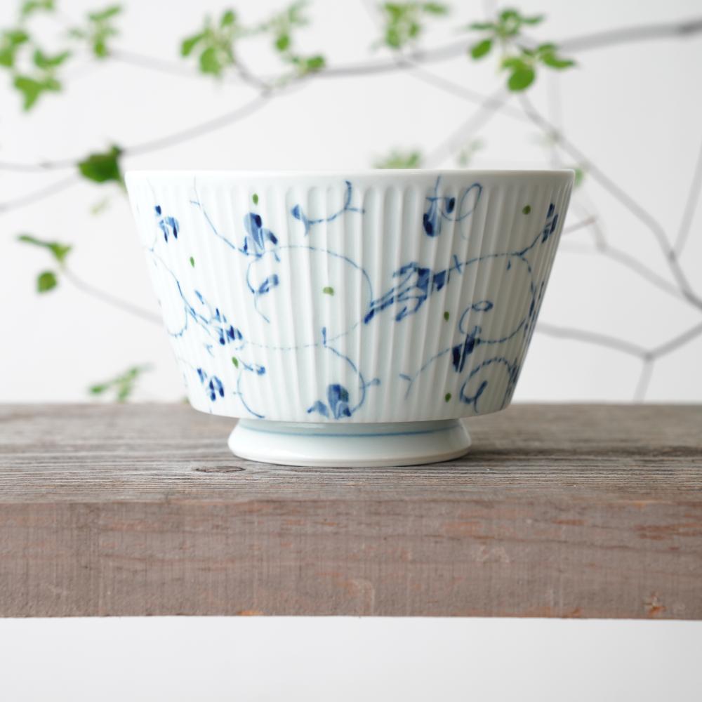 清風唐草丼大　グリーン