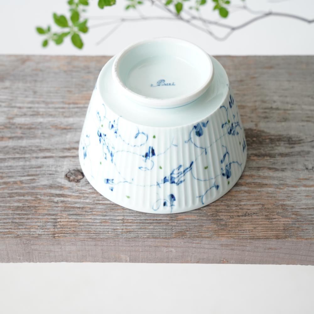 清風唐草丼大　グリーン