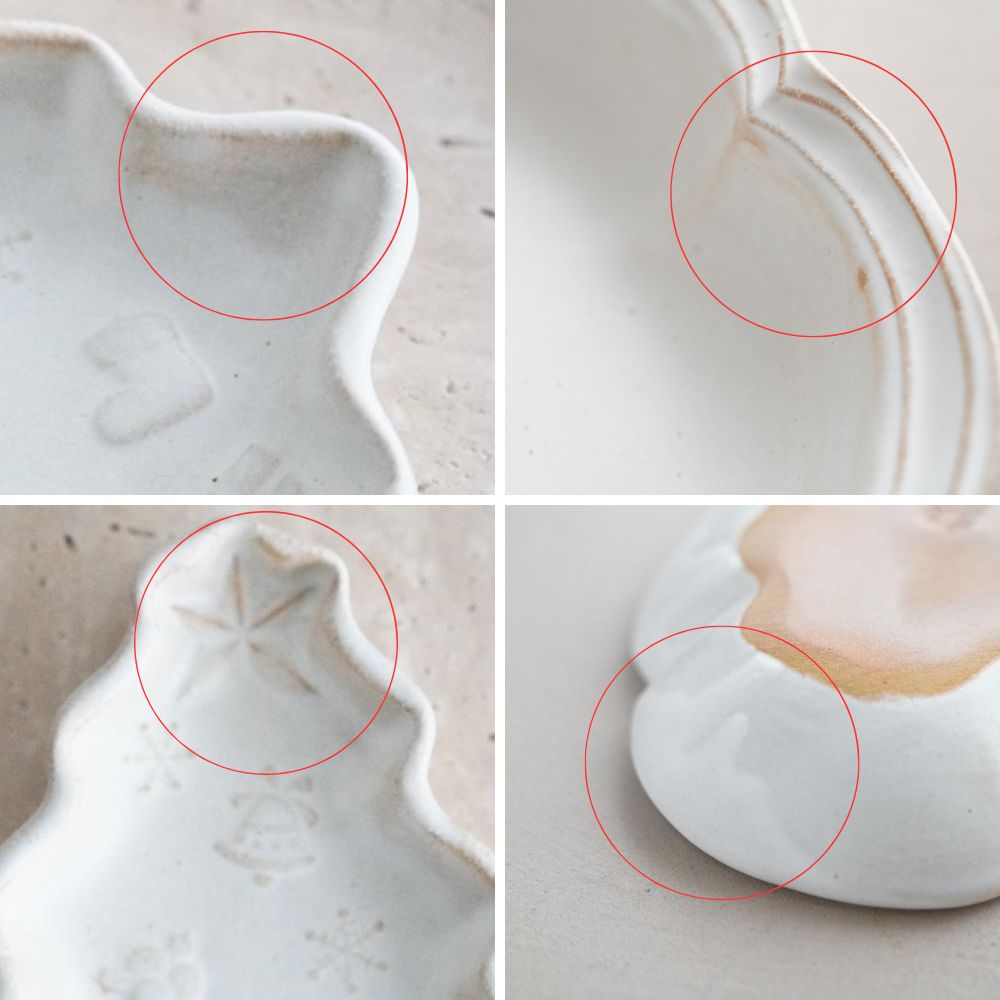 【12/15頃出荷予定】益子焼 クリスマスツリー小皿