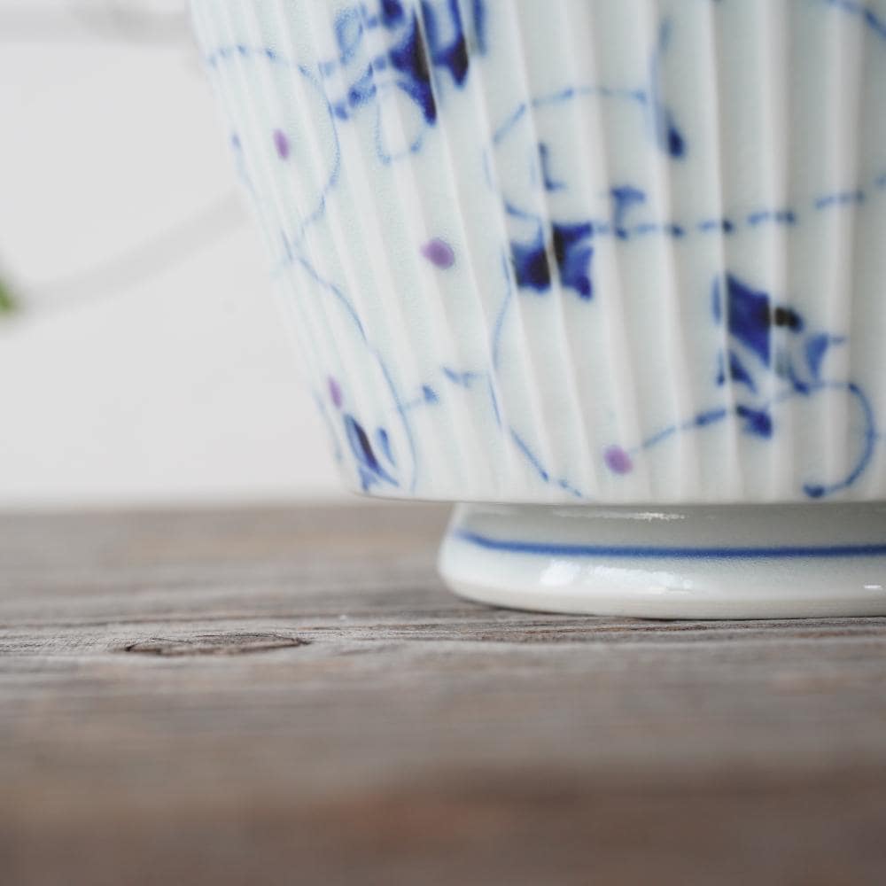 清風唐草丼小　パープル