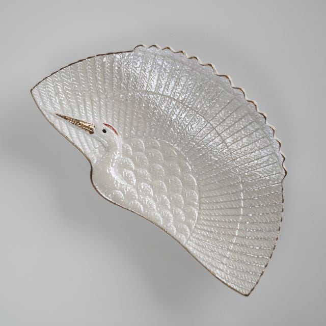 鶴ラスター 向付 ｜ 四季折々のおしゃれな和食器通販サイト FOURGRACE