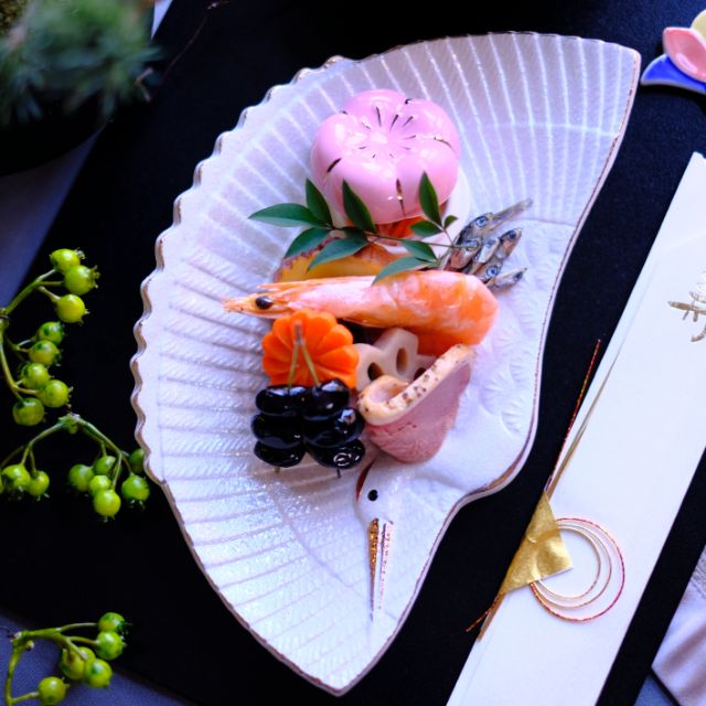 鶴ラスター 向付 ｜ 四季折々のおしゃれな和食器通販サイト FOURGRACE