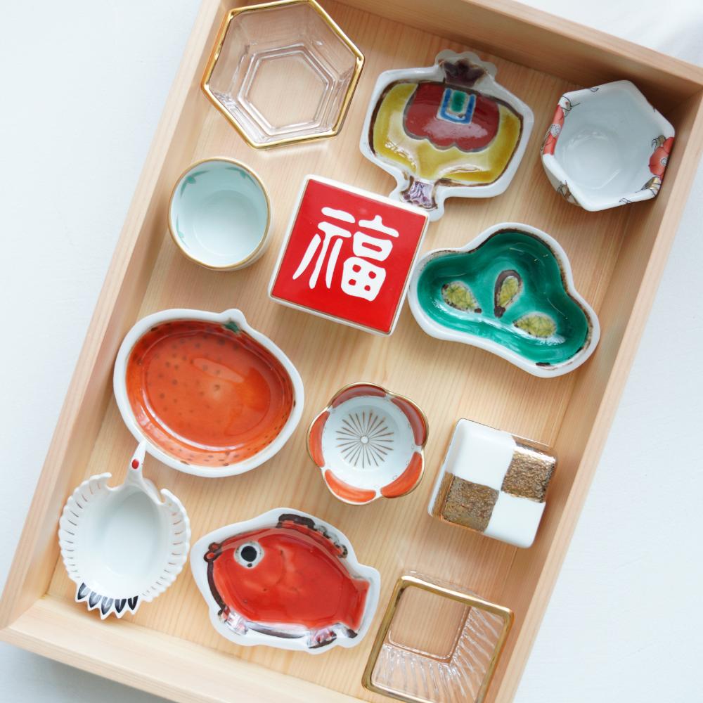 双鳩窯 九谷焼 縁起豆皿 小槌 ｜ 四季折々のおしゃれな和食器通販