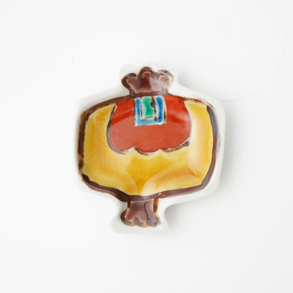 双鳩窯　九谷焼　縁起豆皿　小槌