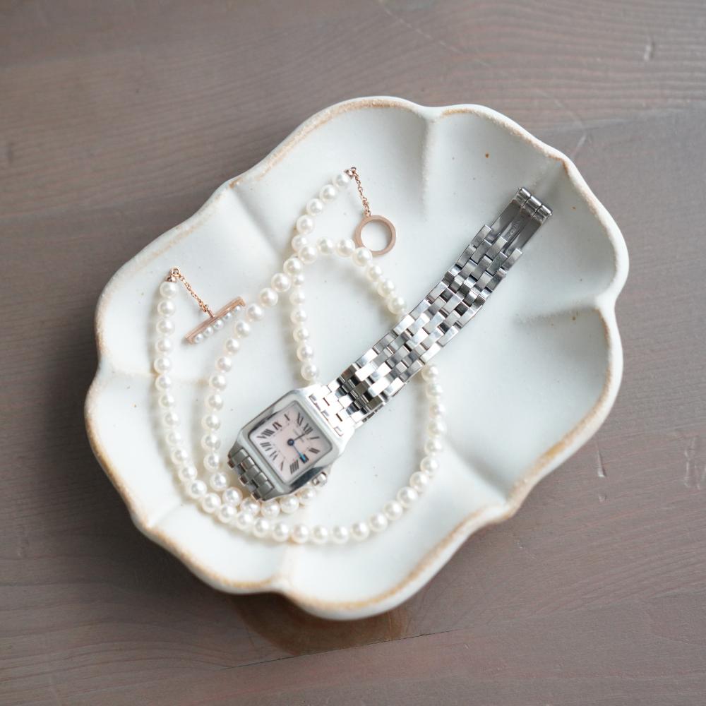 益子焼 ロータス（小） シャビーターコイズ 