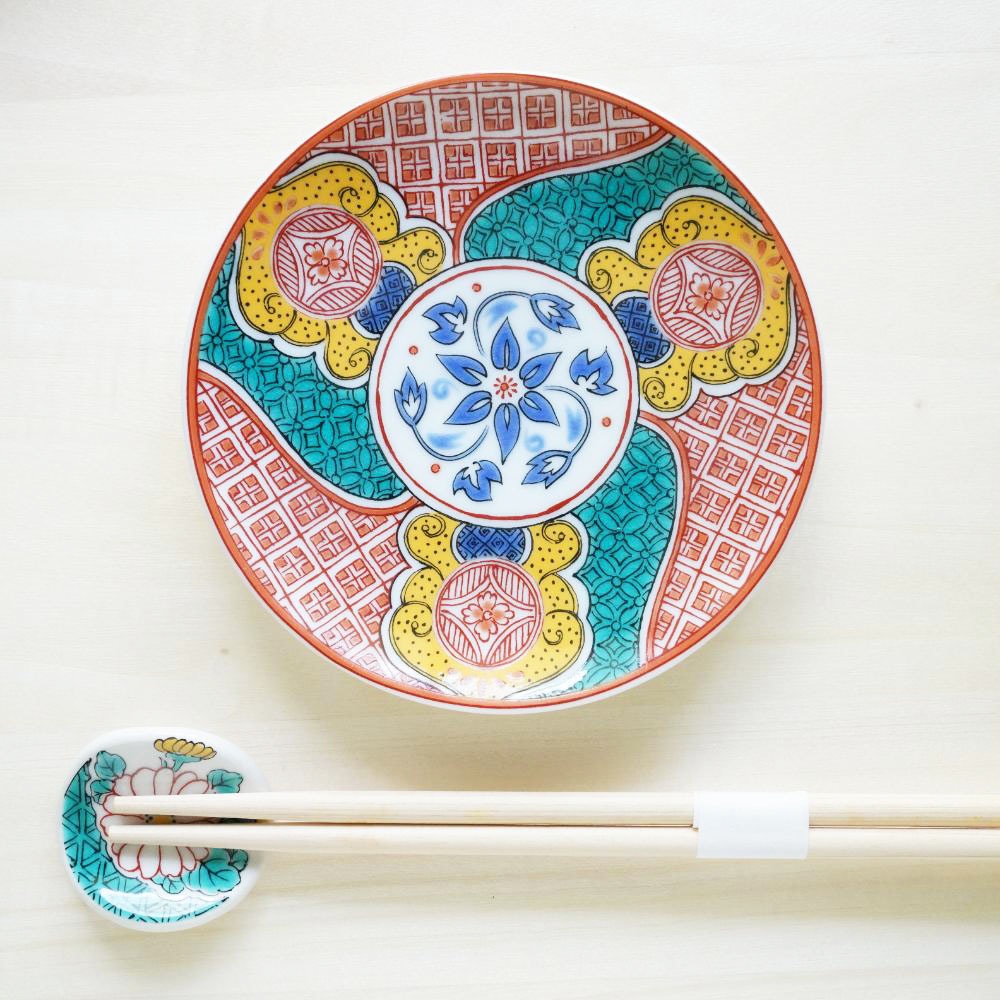 九谷焼 3寸 豆皿 赤絵｜ 四季折々のおしゃれな和食器通販サイト