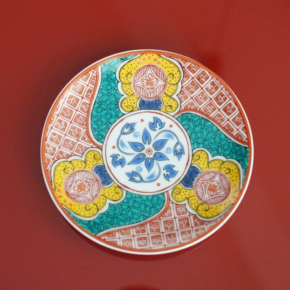 九谷焼:１尺5分赤絵人物画大皿 九谷焼:1尺5分赤絵人物画大皿 時代 九谷焼( KUTANI ware/ Isikawa