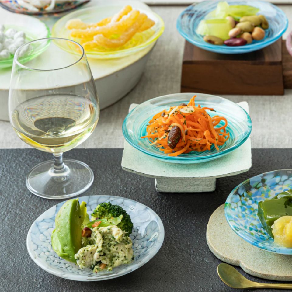 津軽びいどろ 豆皿｜ 四季折々のおしゃれな和食器通販サイト FOURGRACE