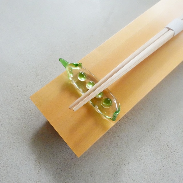 手作り硝子　夏野菜箸置き　5点揃え