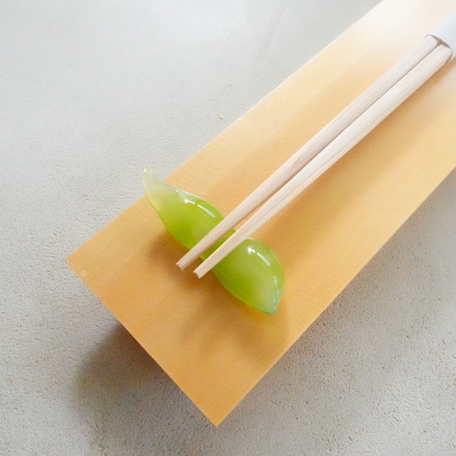 手作り硝子　夏野菜箸置き　5点揃え