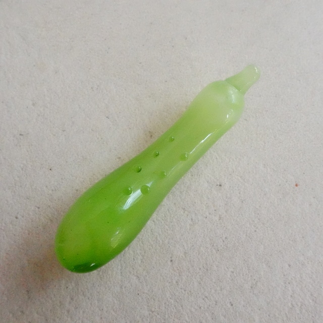 手作り硝子　夏野菜箸置き　5点揃え