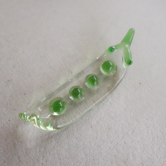 手作り硝子　夏野菜箸置き　5点揃え