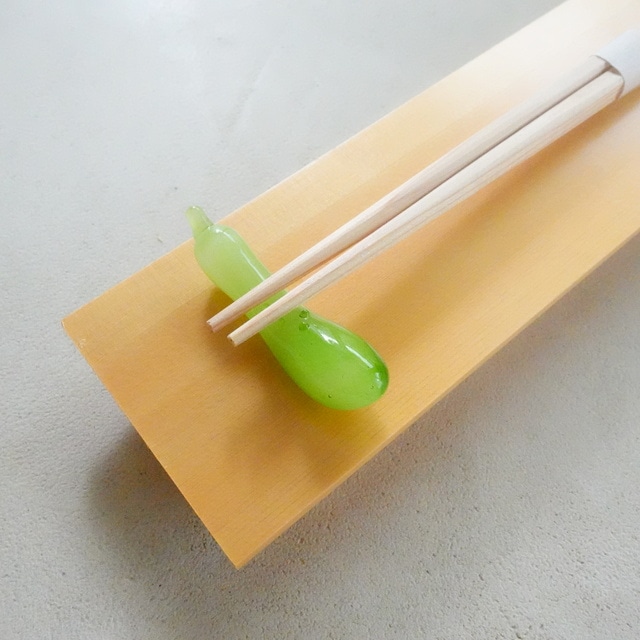 手作り硝子　夏野菜箸置き　5点揃え